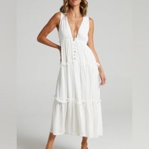 showpo white midi dress